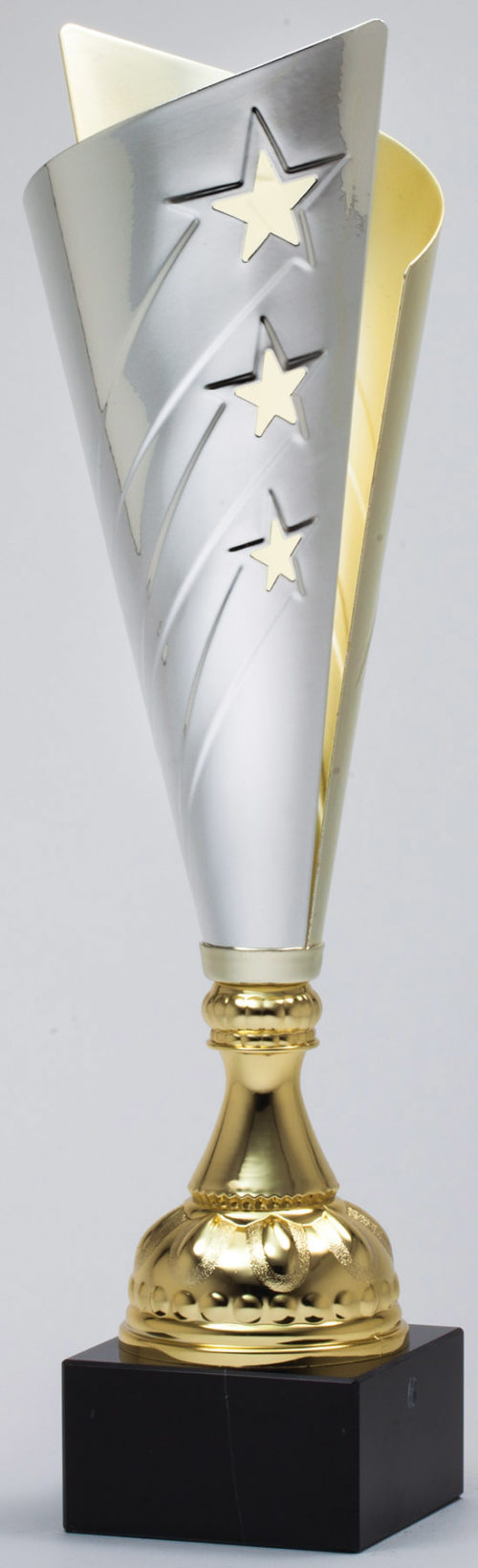 Silver / Gold 3 Star Assembled Cup on Marble Base