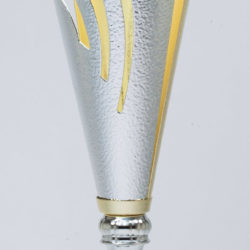 Silver / Gold Hammered Cup on Marble Base