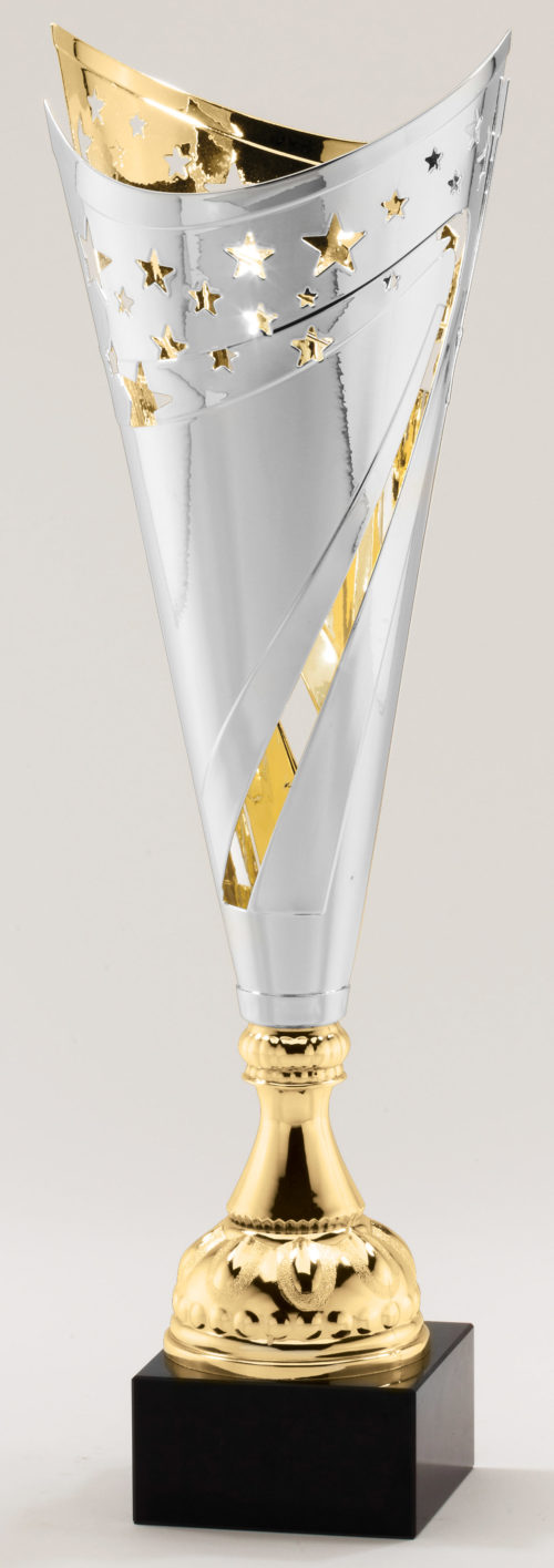 Silver / Gold Assembled Cup on Marble Base