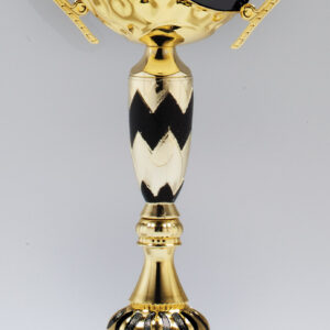 Gold Cup with Black Ribbon on Marble Base