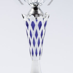 Silver / Blue Cup on Marble Base