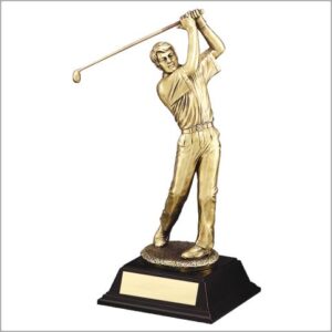 Gold Male Swing on Black Base