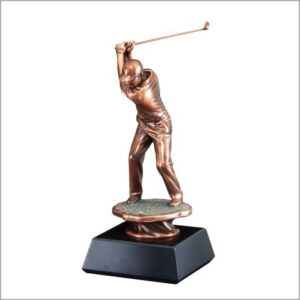 Large Copper Male Driver on Black Base