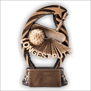Longest Putt Running Star Resin
