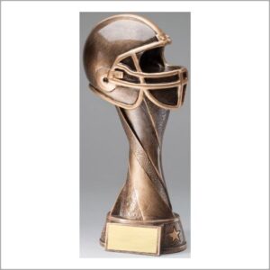 Football Helmet Antique Bronze Resin