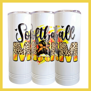 Softball Mom 22 oz. Skinny Tumbler