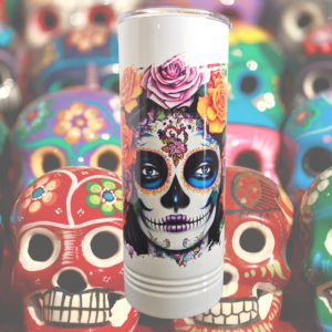 Sugar Skull 22 oz. Skinny Tumbler