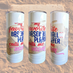 Baseball Mom 22 oz. Skinny Tumbler