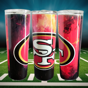 20 oz. Sublimated Skinny Tumbler - 49ers design 3