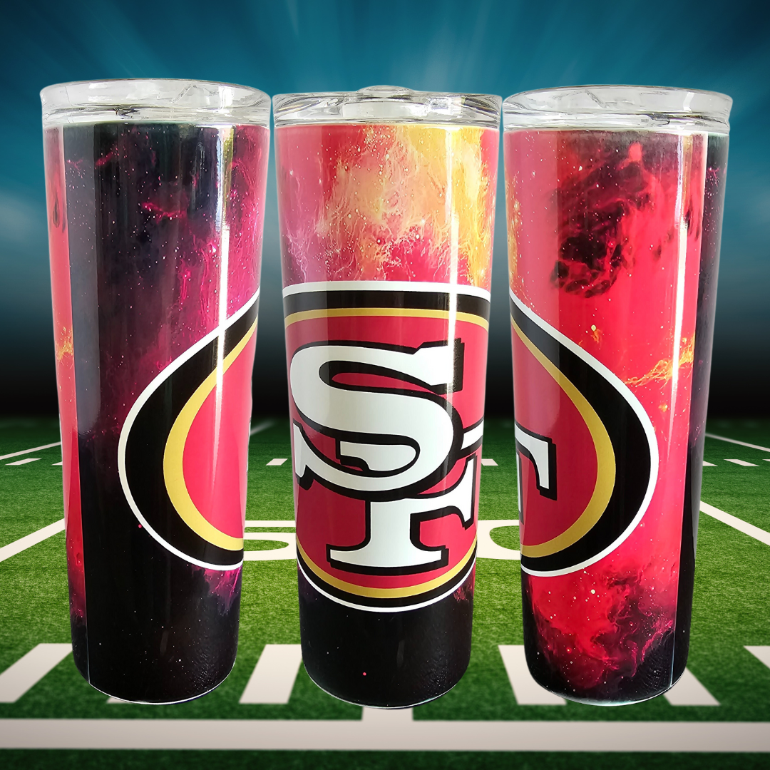 20 oz. Sublimated Skinny Tumbler - 49ers design 3