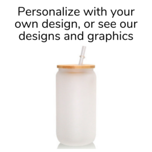 16oz Frosted Glass Can Tumbler