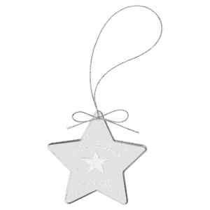 3" Crystal Star Ornament