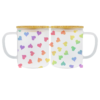 17oz Glass Coffee Mug - Valentines Theme
