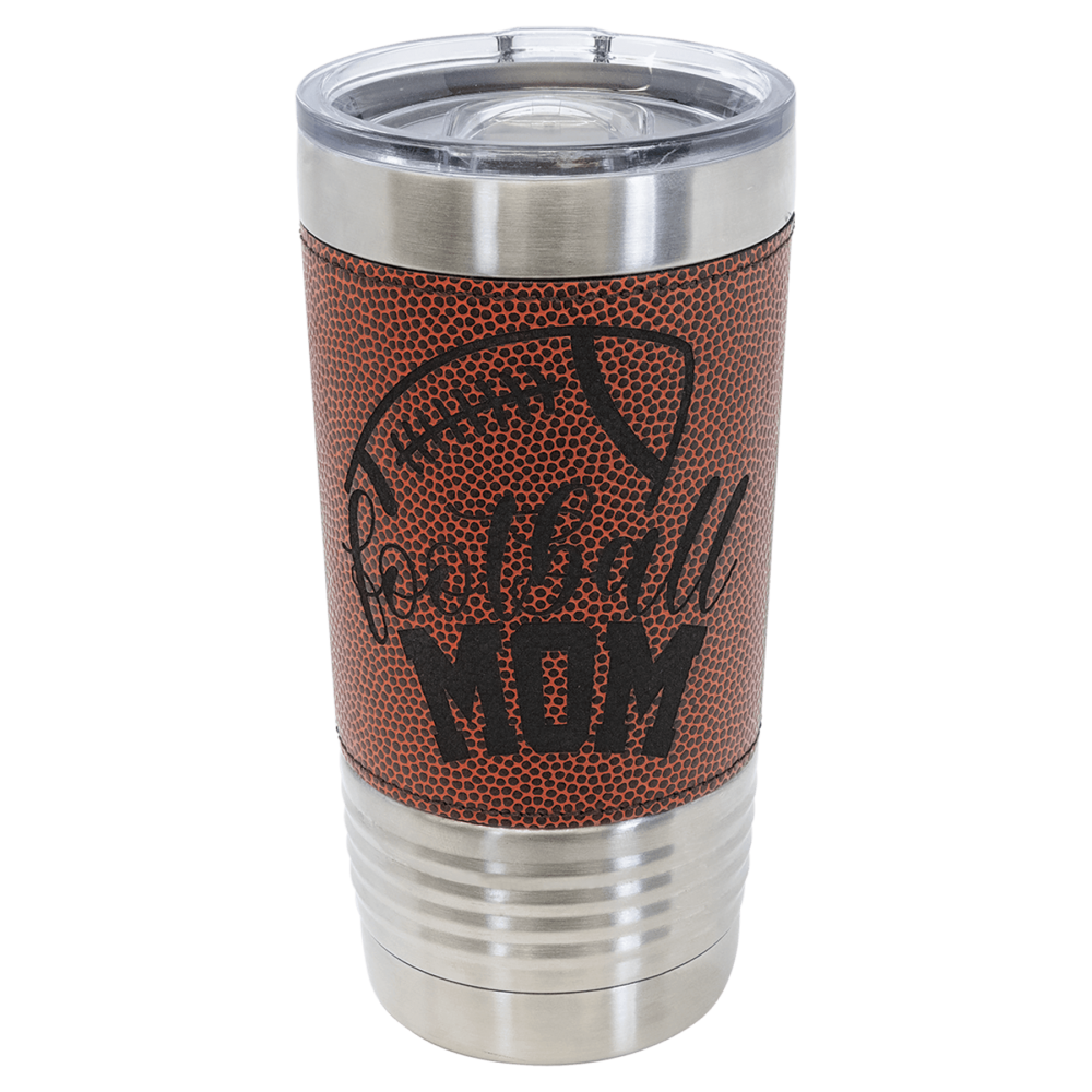 20 oz football leatherette tumbler california trophy awards