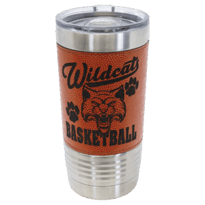 20 oz. Basketball Leatherette Tumbler