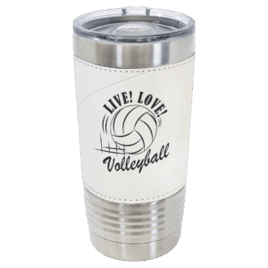 20 oz. Volleyball Leatherette Tumbler