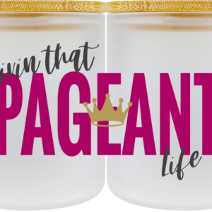 17oz Glass Coffee Mug - Pageant