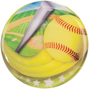 Softball Epoxy Dome Mylar Insert