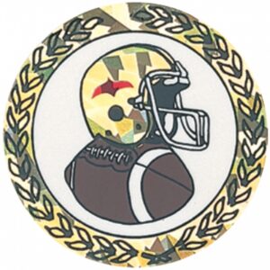 Sparkling Hologram Football Mylar Insert