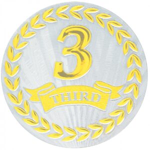 3rd Place Metallic Mylar