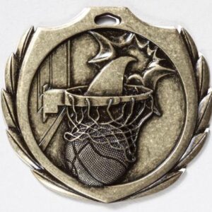 Basketball Burst Medal