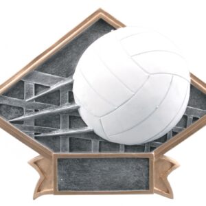 Volleyball Diamond Resin Plate