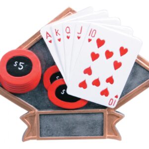 Poker Diamond Resin Plate