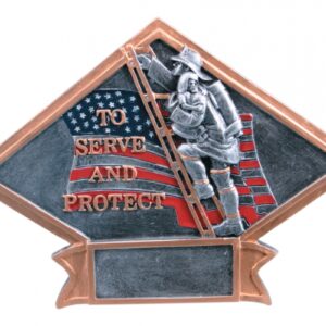 Fireman Diamond Resin Plate