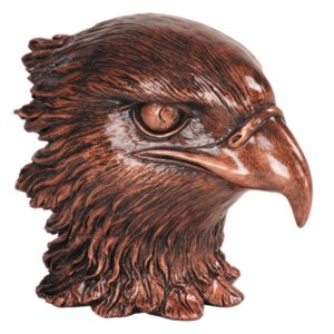 Antique Metallic Eagle Head Resin
