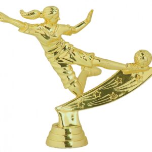 Gold Female Soccer Action Figure-alt