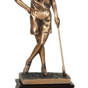 Bronze Female Golf Resin Award