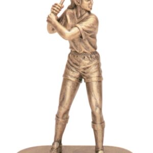 Antique Gold Female Softball Resin