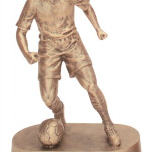 Antique Gold Male Soccer Resin