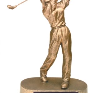 Antique Gold Female Golf Resin