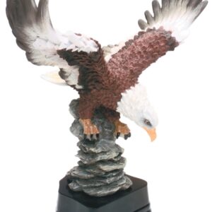 Hand Painted Eagle Resin with Base