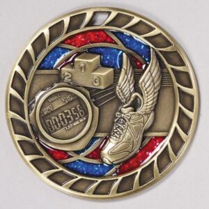 Track Glitter Medal