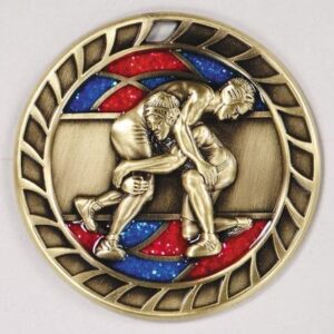Wrestling Glitter Medal