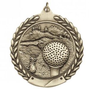 Golf Die Cast Medal