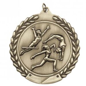 Female Gymnastics Die Cast Medal