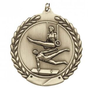 Male Gymnastics Die Cast Medal