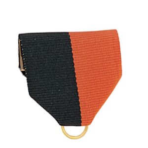 Black/Orange Pin Ribbon Drape