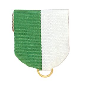 Green/White Pin Ribbon Drape