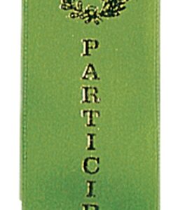Green Participant Carded Ribbon