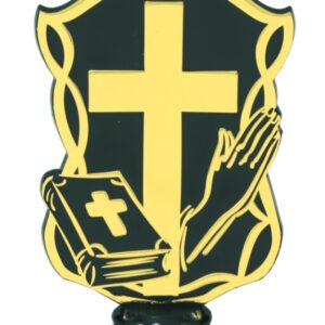 Black/Gold Cross Figure