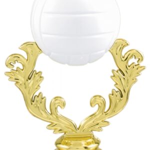 Gold/White Volleyball Figure