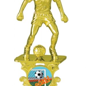 Male Soccer Figure with Motion Graphics