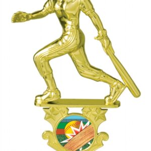 Female Softball Figure with Motion Graphics