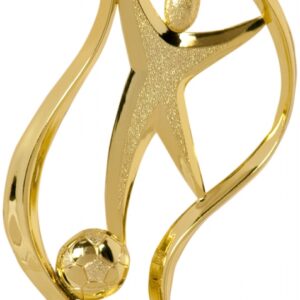 Gold Soccer Torch Figure