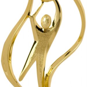 Gold Basketball Torch Figure