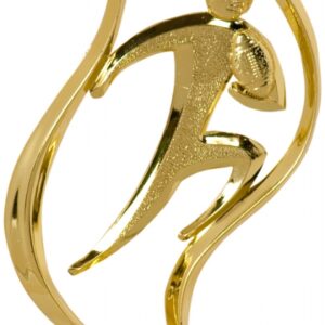 Gold Football Torch Figure